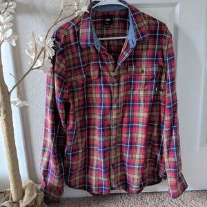 Men's plaid Vans off the wall shirt size medium